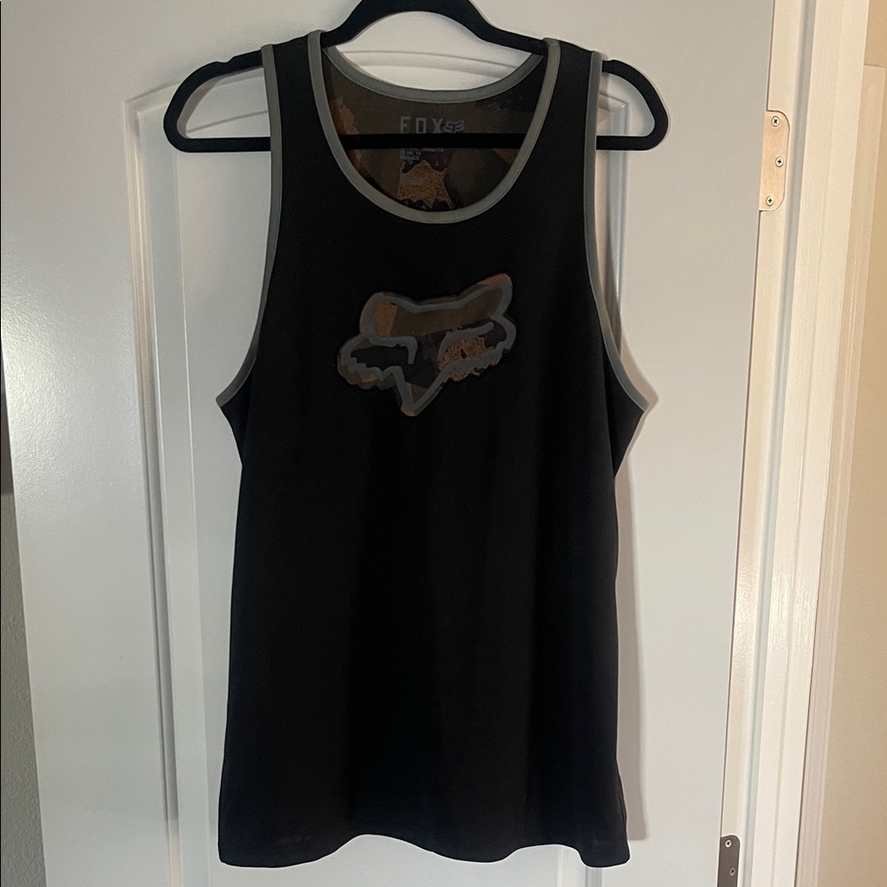 Fox Black and Gray Tank Top